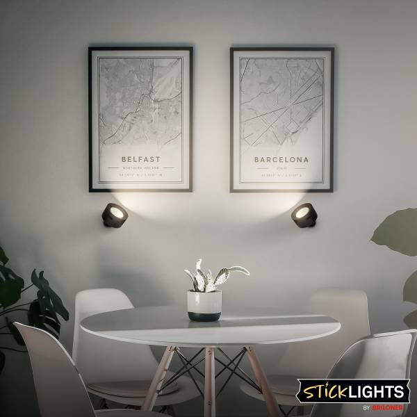 LED-Wandleuchte Tari dimmbar - Polypropylen - Schwarz