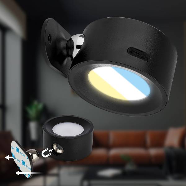 LED-Wandleuchte Tari dimmbar - Polypropylen - Schwarz