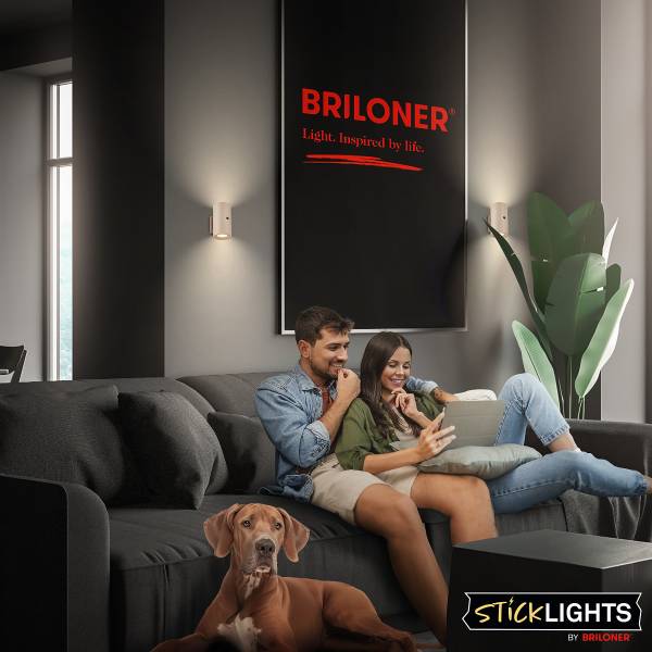 LED-Wandleuchte Misy - Polypropylen - Beige