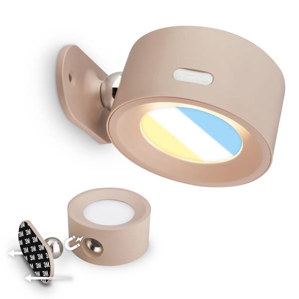 LED-Wandleuchte Tari dimmbar - Polypropylen - Beige