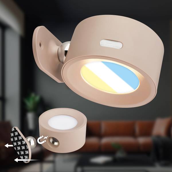 LED-Wandleuchte Tari dimmbar - Polypropylen - Beige