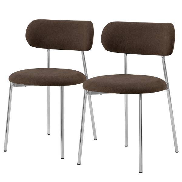Polsterstuhl SUKHO 2er-Set - Braun