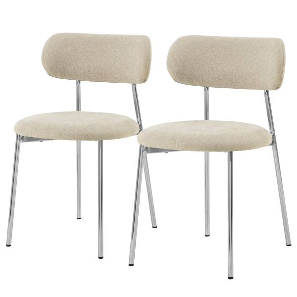 Polsterstuhl SUKHO 2er-Set - Creme