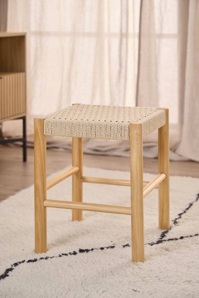 Massiver Hocker Aarma - Kiefer massiv