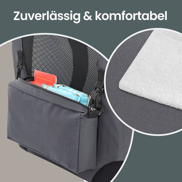 Hundetransportbox Opeti - Stahl / Mischgewebe - Dunkelgrau