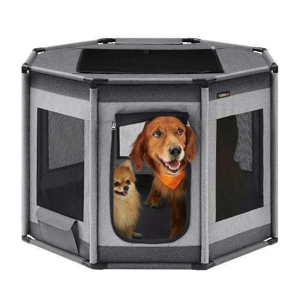 Hundeschlafbox Retok - Stahl / PVC - Dunkelgrau