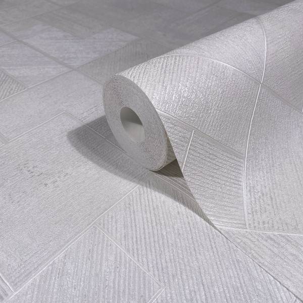 Vliestapete 35508 geometrische Linien - Vlies - Weiß