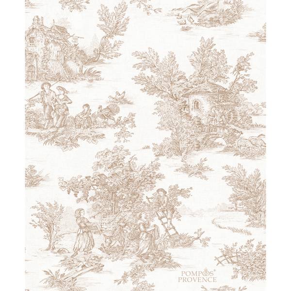 Vliestapete 35625 Landschaft - Vlies - Weiß / Beige