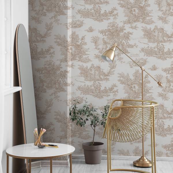 Vliestapete 35625 Landschaft - Vlies - Weiß / Beige