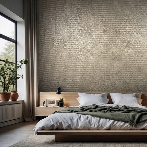 Vliestapete 35540 geometrische Linien - Vlies - Schwarz / Gold