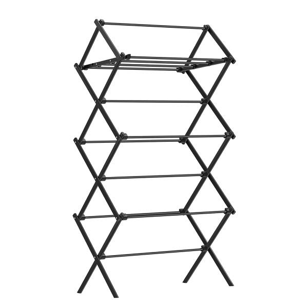 Wäscheständer Buyan - Eisen / Polythylene - Schwarz