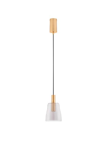 Pendelleuchte Imatia Typ B - Aluminium / Rauchglas - Gold