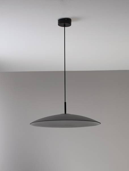 Pendelleuchte Polifemo - Aluminium / Rauchglas - Grau - Durchmesser: 60 cm