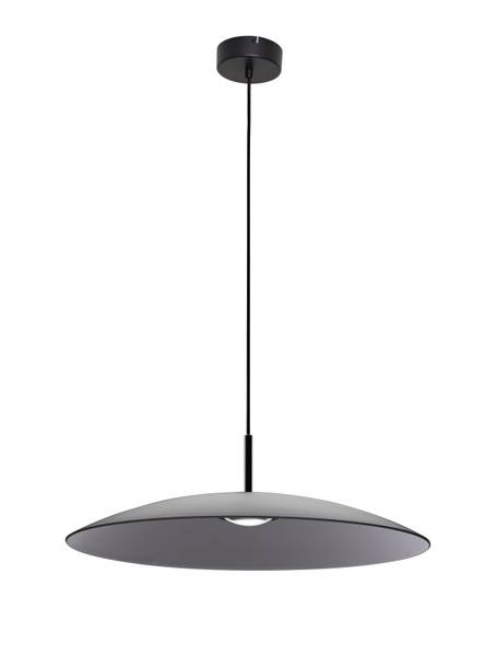 Pendelleuchte Polifemo - Aluminium / Rauchglas - Grau - Durchmesser: 60 cm