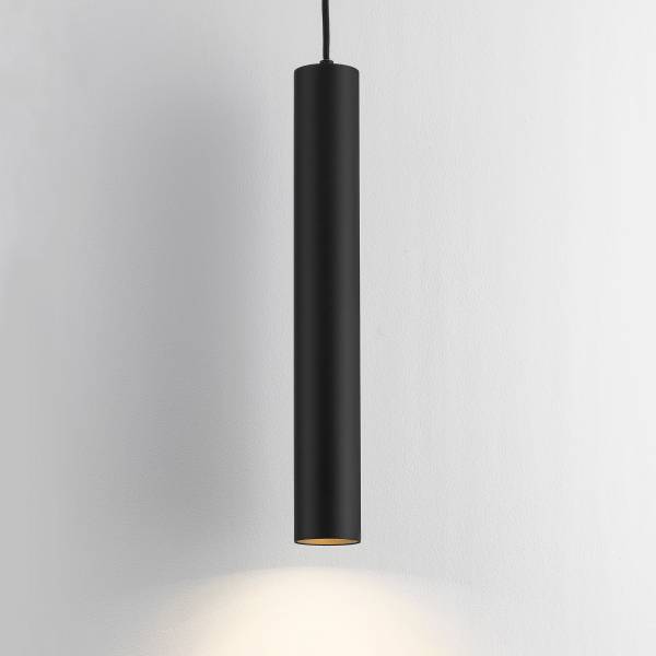 Pendelleuchte Mare - Aluminium - Schwarz - Höhe: 193 cm