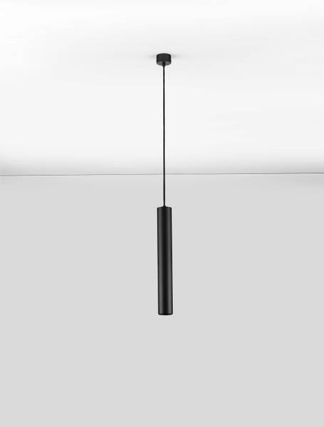 Pendelleuchte Mare - Aluminium - Schwarz - Höhe: 193 cm