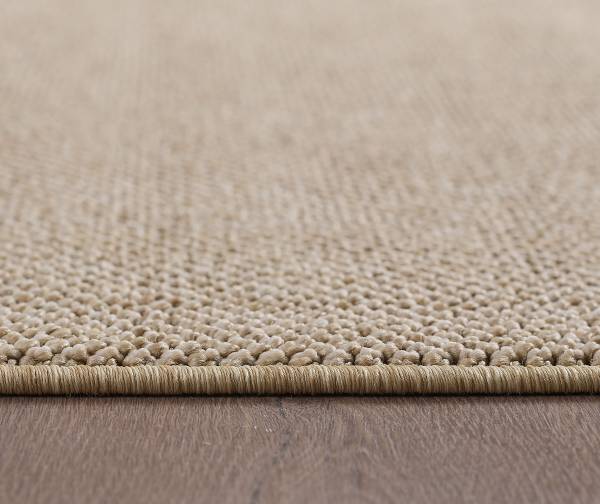 Kurzflorteppich Loom 4300 - Mischgewebe - Beige - 80 x 150 cm