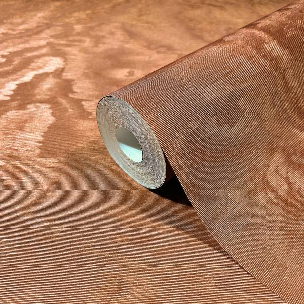 Vliestapete 86545 Metalloptik - Vlies - Kupfer