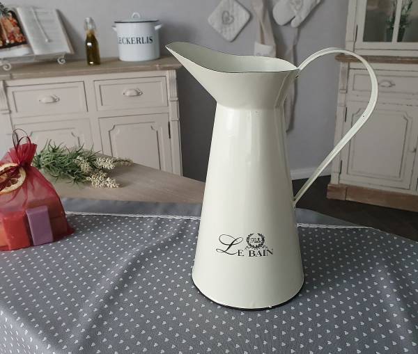 Krug Le Bain - Emaille - Creme