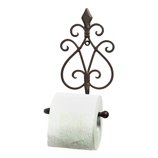Toilettenrollenhalter Trayo - Eisen - Braun