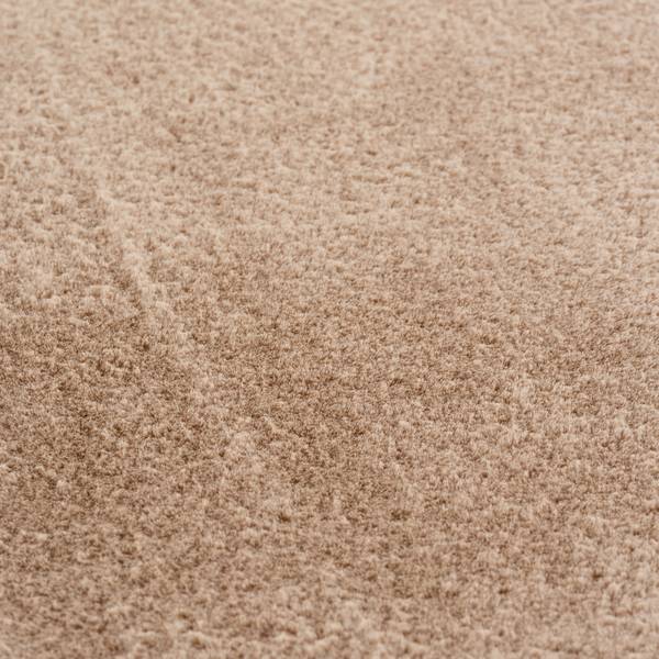 Kurzflorteppich Joy 1400 rund - Filz / Polypropylen - Beige - Durchmesser: 80 cm