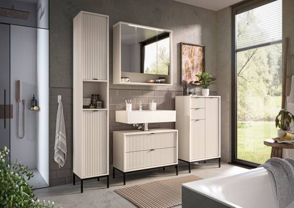 Waschbeckenunterschrank Juvara 80 cm - Kaschmir