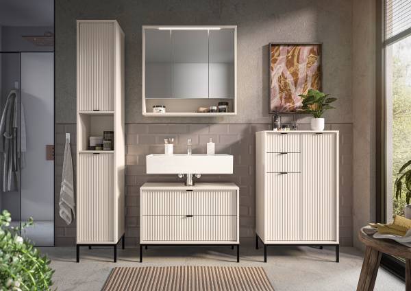 Waschbeckenunterschrank Juvara 80 cm - Kaschmir