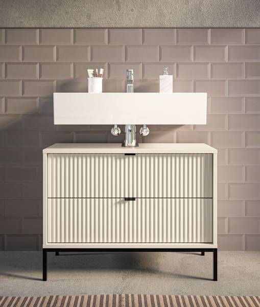Waschbeckenunterschrank Juvara 80 cm - Kaschmir