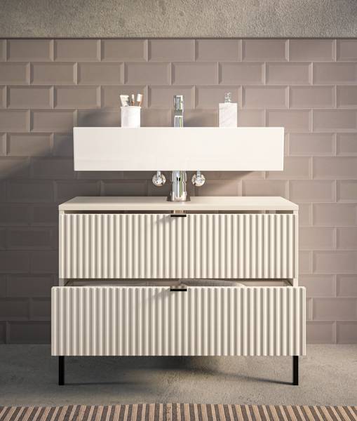 Waschbeckenunterschrank Juvara 80 cm - Kaschmir