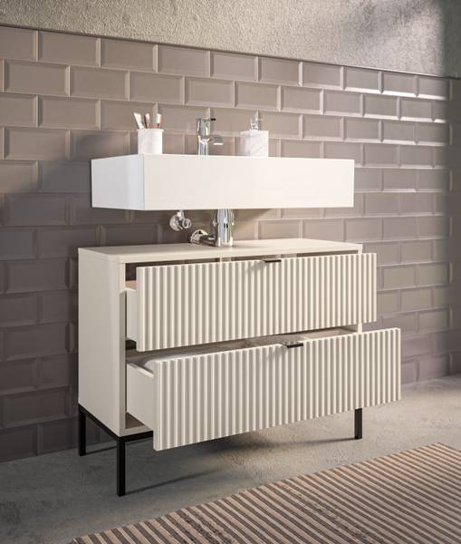 Waschbeckenunterschrank Juvara 80 cm - Kaschmir