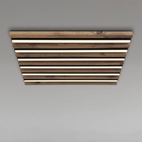 LED-Deckenleuchte Hayden quadratisch - Acrylglas / Eisen - 1-flammig - Breite: 45 cm
