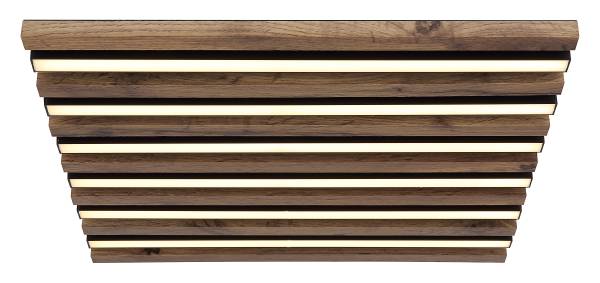 LED-Deckenleuchte Hayden quadratisch - Acrylglas / Eisen - 1-flammig - Breite: 45 cm
