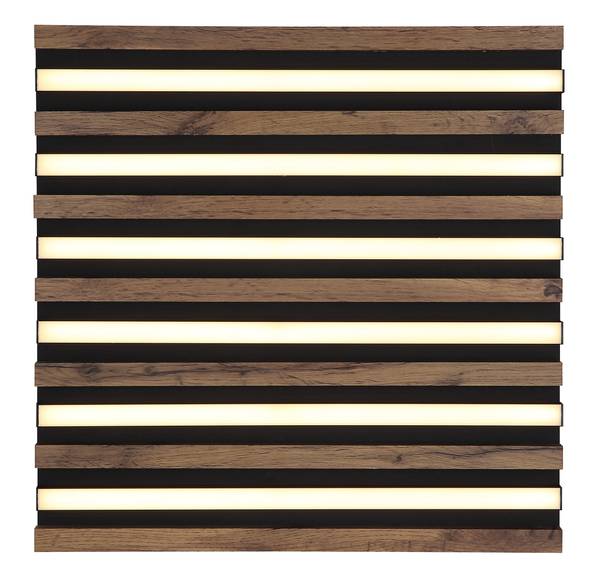LED-Deckenleuchte Hayden quadratisch - Acrylglas / Eisen - 1-flammig - Breite: 45 cm