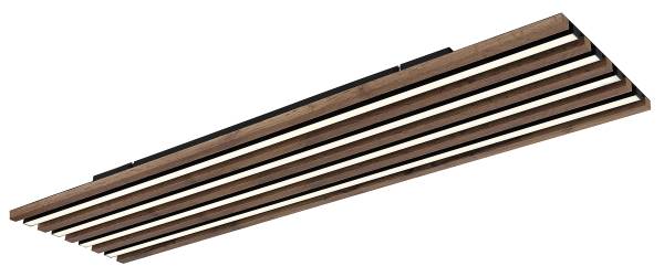 LED-Deckenleuchte Hayden rechteckig - Acrylglas / Eisen - 1-flammig - Breite: 120 cm