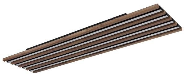 LED-Deckenleuchte Hayden rechteckig - Acrylglas / Eisen - 1-flammig - Breite: 120 cm