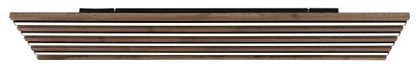 LED-Deckenleuchte Hayden rechteckig - Acrylglas / Eisen - 1-flammig - Breite: 120 cm