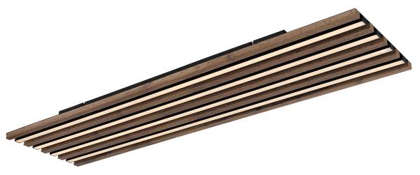 LED-Deckenleuchte Hayden rechteckig - Acrylglas / Eisen - 1-flammig - Breite: 120 cm