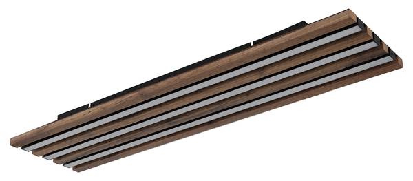 LED-Deckenleuchte Hayden rechteckig - Acrylglas / Eisen - 1-flammig - Breite: 80 cm