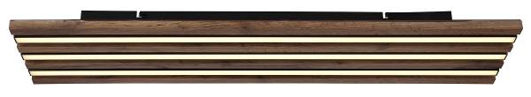 LED-Deckenleuchte Hayden rechteckig - Acrylglas / Eisen - 1-flammig - Breite: 80 cm
