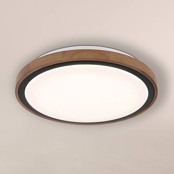 LED-Deckenleuchte Bruno - Acrylglas / Eiche massiv - 1-flammig