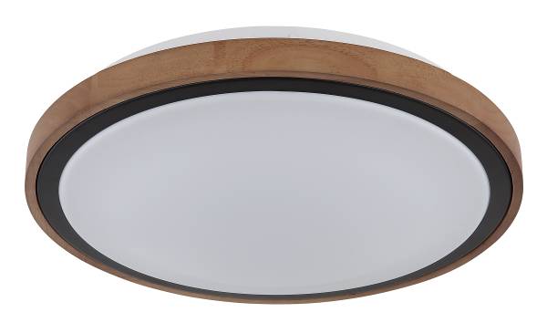 LED-Deckenleuchte Bruno - Acrylglas / Eiche massiv - 1-flammig
