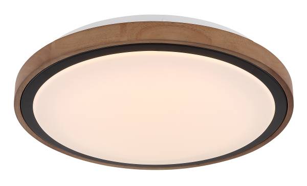 LED-Deckenleuchte Bruno - Acrylglas / Eiche massiv - 1-flammig