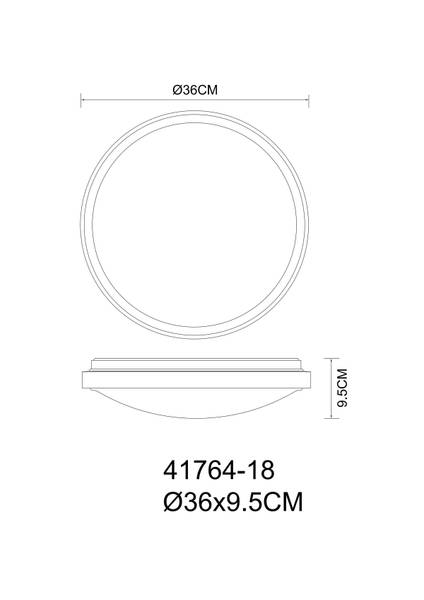 LED-Deckenleuchte Bruno - Acrylglas / Eiche massiv - 1-flammig