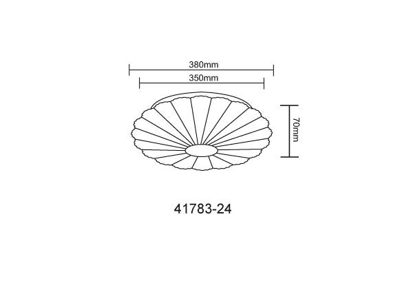 LED-Deckenleuchte Cavendish - Acrylglas / Eisen - 1-flammig
