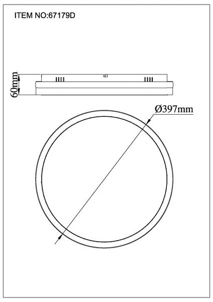 LED-Deckenleuchte Della - Acrylglas / Eisen - 1-flammig