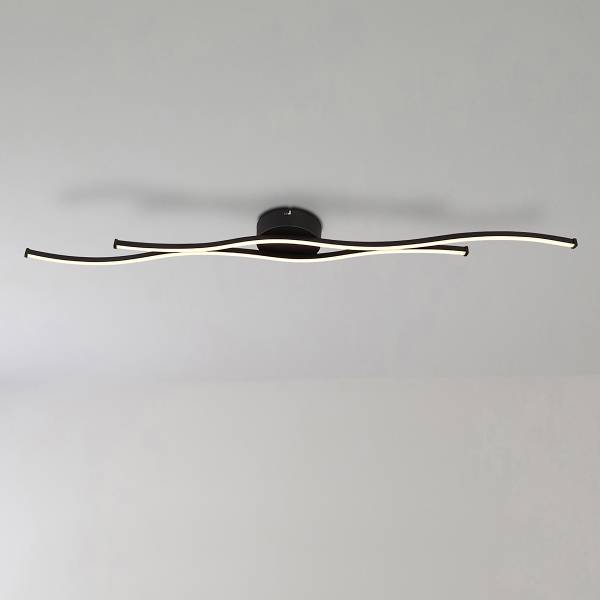 LED-Deckenleuchte Boyd - Acrylglas / Eisen - 1-flammig - Breite: 110 cm