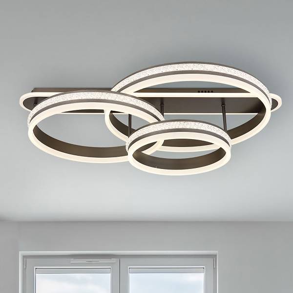 LED-Deckenleuchte Grouni Typ B - Acrylglas / Eisen - 1-flammig