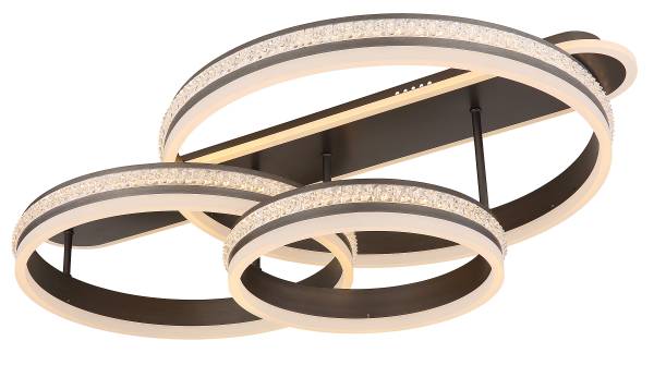 LED-Deckenleuchte Grouni Typ B - Acrylglas / Eisen - 1-flammig