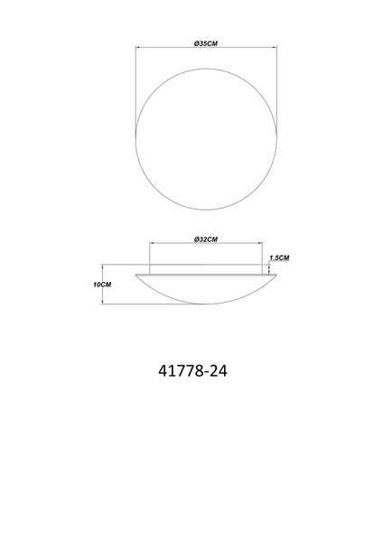 LED-Deckenleuchte Gaia - Acrylglas / Eisen - 1-flammig