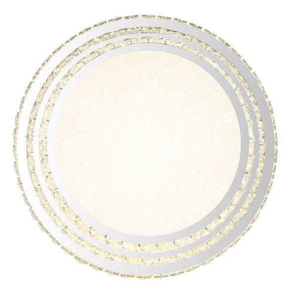 LED-Deckenleuchte Klara - Glas / Eisen - 1-flammig - Durchmesser: 50 cm